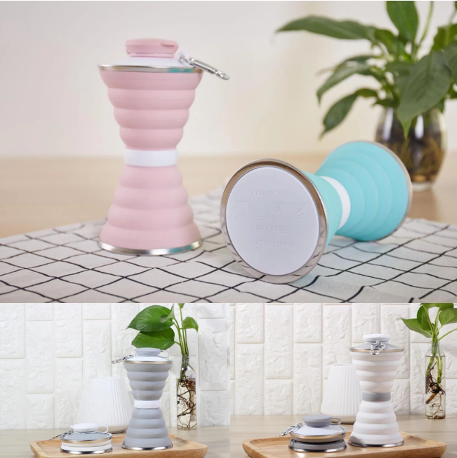 Silicone 500ML Creative Collapsible Water Bottles