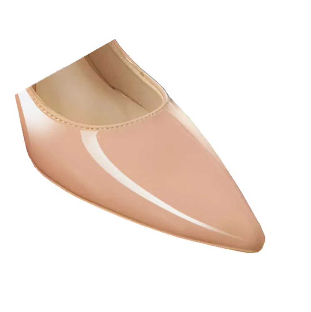 90mm Middle Heels Pointy Toe Pumps-vocosishoes
