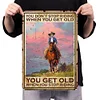 Cowgirl Riding Horse - Vintage Metal Signs - 20*30cm/30*40cm - Western