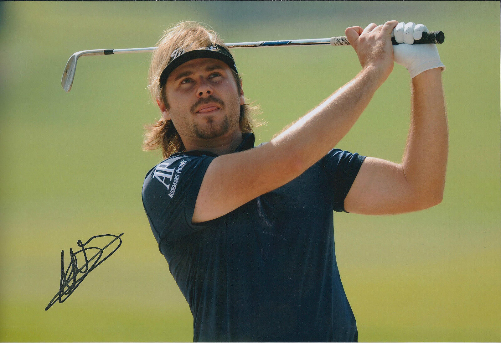 Victor DUBUISSON SIGNED Autograph Photo Poster painting AFTAL COA French Ryder Cup Player Golf