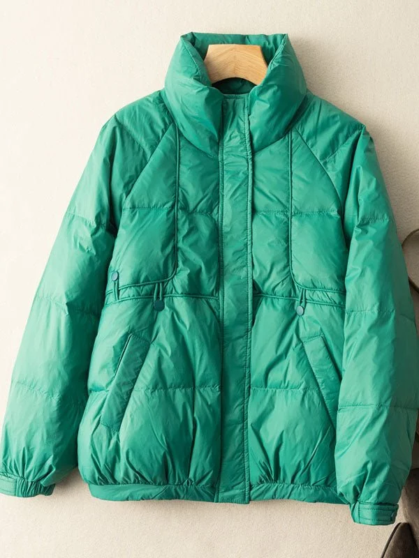 Lightweight And Loose Literary Vintage Short Version Down Jacket