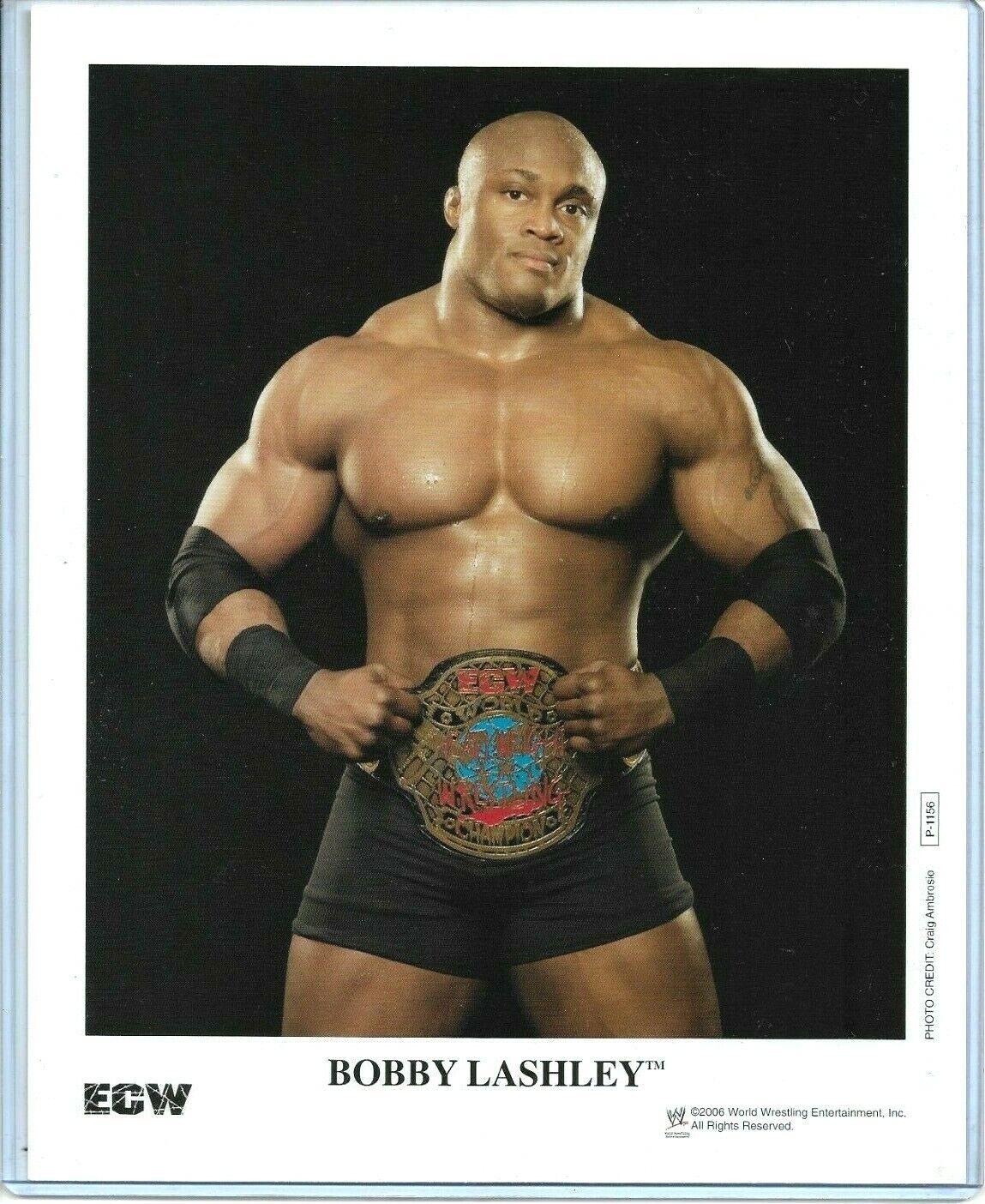 WWE BOBBY LASHLEY P-1156 OFFICIAL LICENSED AUTHENTIC ORIGINAL 8X10 PROMO Photo Poster painting