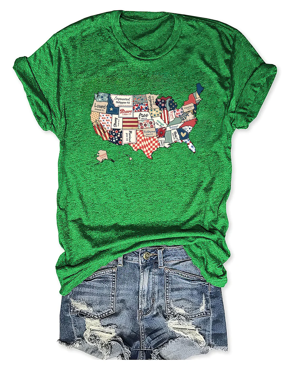 America USA Map T-shirt