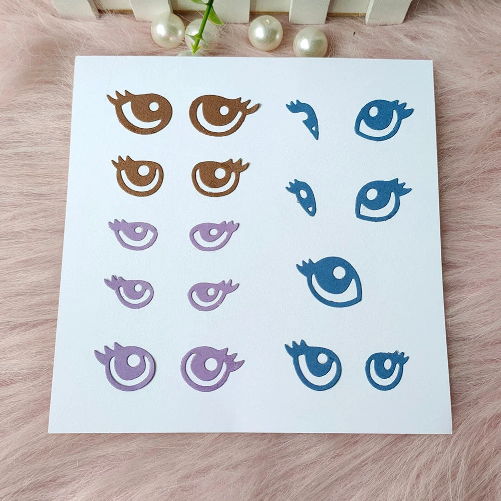 New Eyes eyelashes metal cutting die mould scrapbook decoration embossed photo album decoration card making DIY handicrafts
