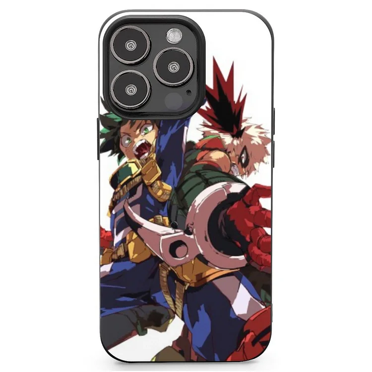 Izuku Midoriya Katsuki Bakugou Anime My Hero Academia Phone Case Mobile Phone Shell IPhone 13 and iPhone14 Pro Max and IPhone 15 Plus Case - Heather Prints Shirts