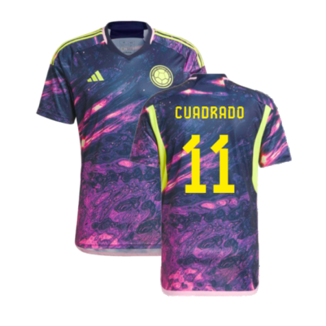 Kolumbien Juan Cuadrado 11 Away Trikot 2023-2024