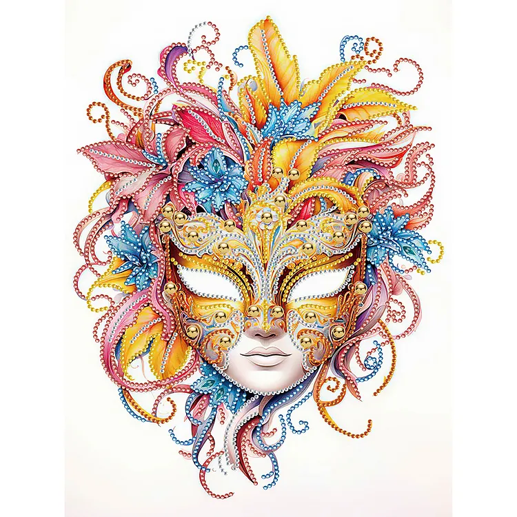 Light Color Mask 30*40CM(Canvas) Special Drill Diamond Painting gbfke