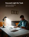 3-in-1 LED Desk/Task/Reading Light for Office, CRI95 Eye-Caring Architect Desk Lamp, 360°Rotatable Swing Arms, Dimmable Table Lamp with Atmosphere Lighting for Computer Monitor Desktop Bedside