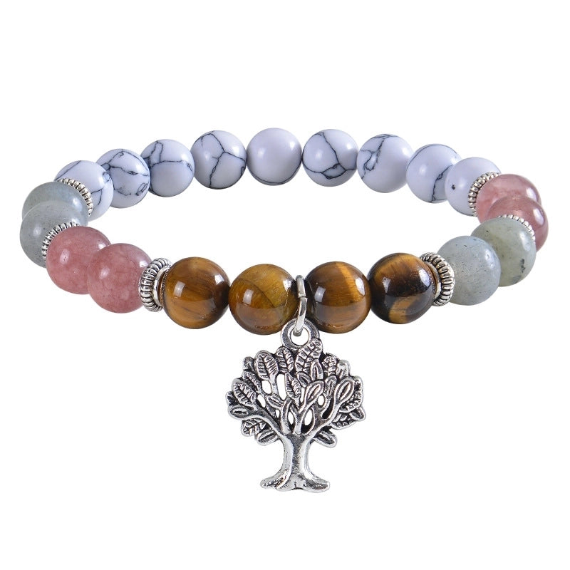 Elegant Minimalist Streetwear Life Tree Natural Stone Bracelets In Bulk