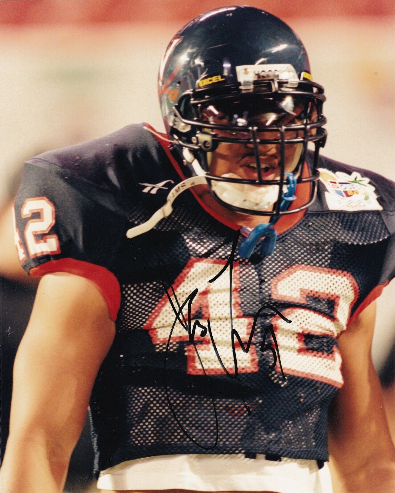 JAMES FARRIOR VIRGINIA CAVALIERS ACTION SIGNED 8X10