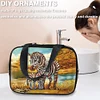 DIY Zebra Diamant Kunst Strass Make-up Tasche Transparent PVC Aufbewahrungspack Geschenk