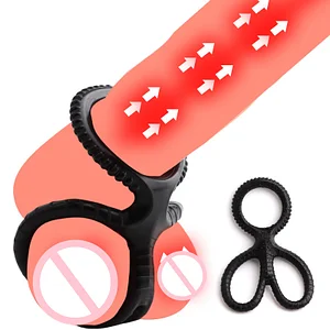 Cock Ring Silicone Penis Lock Rings Male Reusable Delay Ejaculation Ring