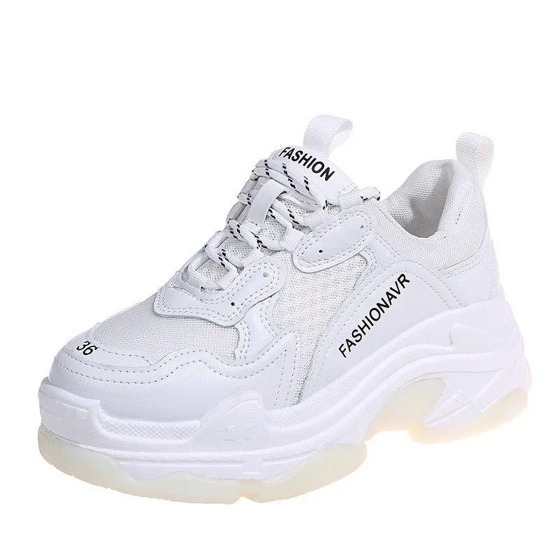 Brand Design Chunky Sneakers Trendy Women Dad Shoes Pink Spring Summer Casual Shoes Fashion Women's Sneakers Classic Trainers