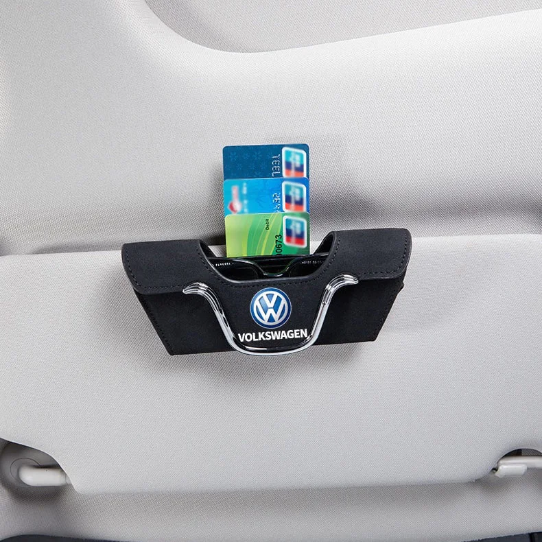 Fashion Suede Car Glasses Holder