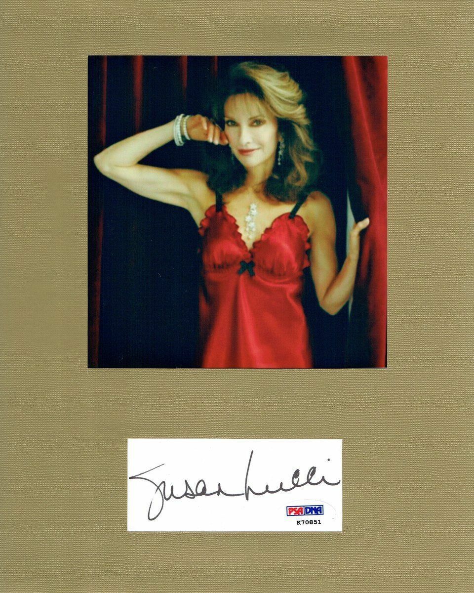 Susan Lucci Signed All My Children Auto 8x10 Matted Photo Poster painting w/Cut PSA/DNA #K70851