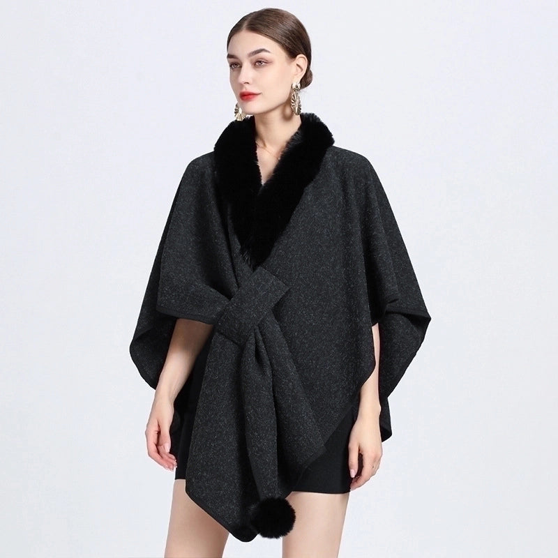 Women’s Minimalist Commute Solid Color Acrylic Fiber/artificial Wool Patchwork Shawl