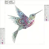 5D DIY Crystal Rhinestone Diamond Painting -  Hummingbird