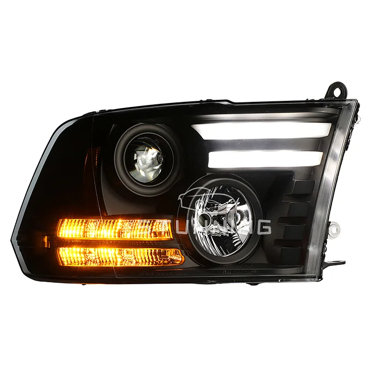 Upgrade LED DRL headlight headlamp assembly for Dodge Ram 1500 2013-2018 HID xenon head lamp head light plug and play ITN Auto