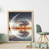 Moon Tree - 11CT Counted Cross Stitch - 40*50cm - Natural