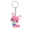Fox Beaded Counted Cross Stitch Ornament Kit Cross Stitch Bead Keychain (B)