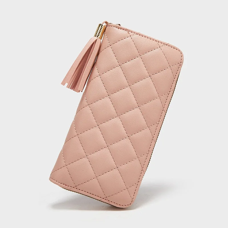 Small Handbags for Women Fashion 2022 Trend New Wallets Pure Color Wool Ball Bow Clutch Bag Women's Long Bag Card Bag Coin Purse