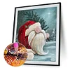Cartoon Weihnachten Kobold - runder Bohrer Diamantmalerei - 30*40cm