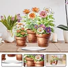 Flower Plants DIY 2D Flat Acrylic Desktop Diamond Art Kit Diamond Painting Home Decor