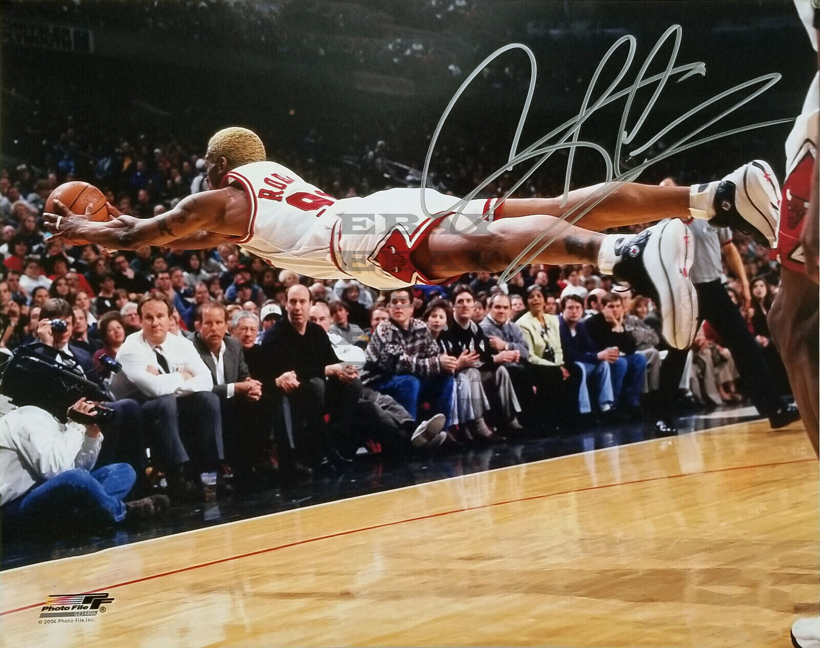 Bulls Dennis Rodman Signed Autographed 8x10 Photo Poster painting Reprint