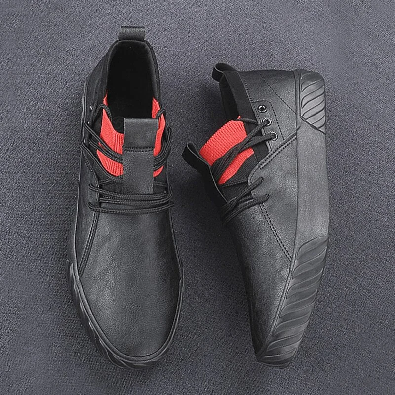 YITU British Style Men's Simple Casual Shoes Spring Autumn Men's Leisure Vulcanize Shoes Luxury Breathable Loafers Sneaker