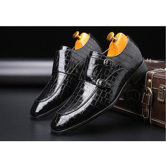 Men's Fall Business Daily Oxfords PU Wear Proof Black / Yellow / Green