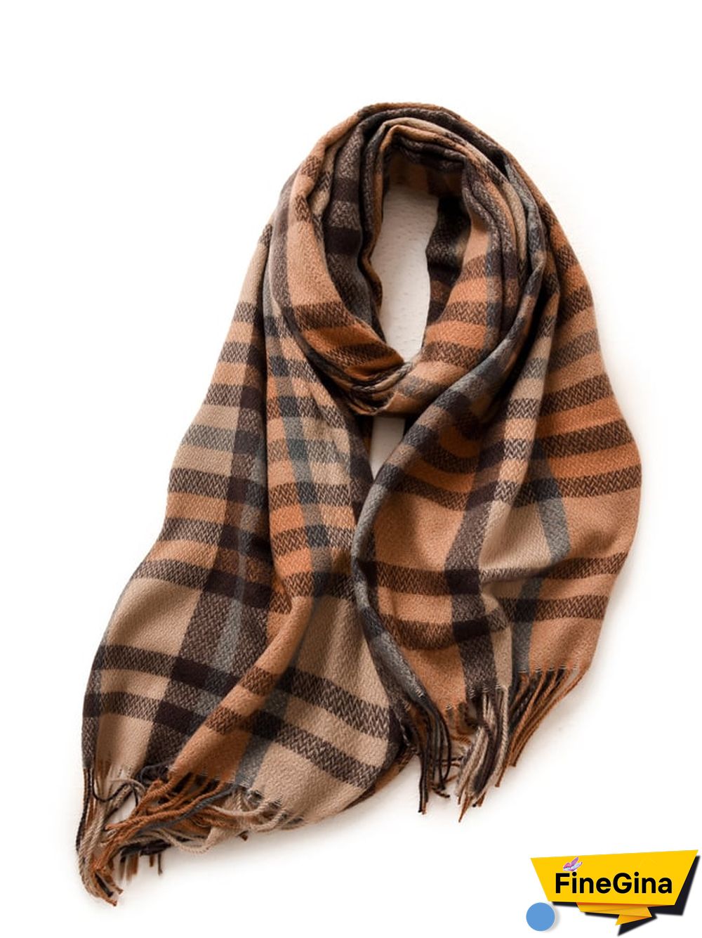 Women'S Plaid Thick Oversized Wrap Shawl Warm Scarf