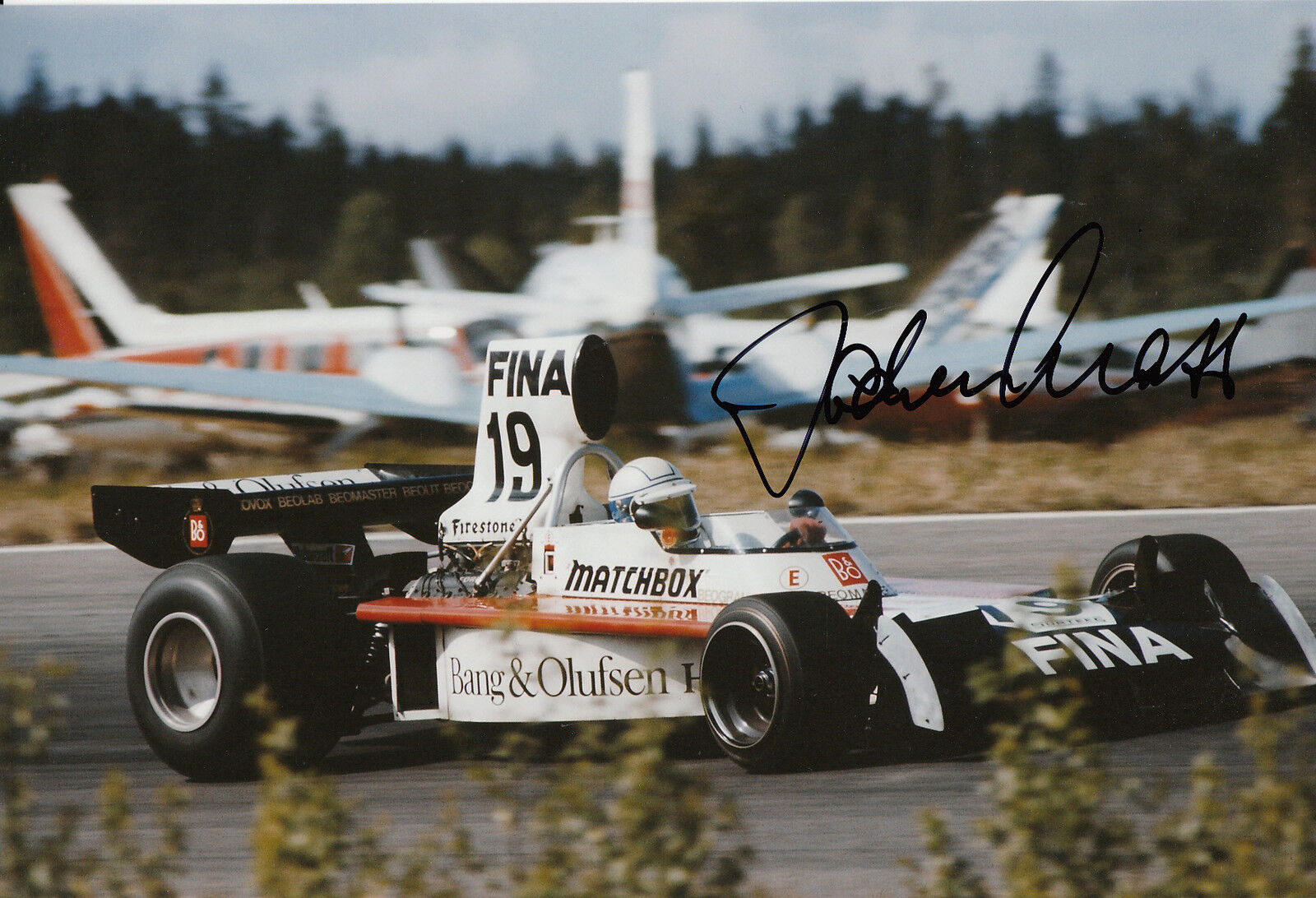 Jochen Mass Hand Signed Team Surtees F1 12x8 Photo Poster painting 2.