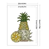Pineapple Gnome -  11CT Partial Beaded Cross Stitch Kit(25x35cm)