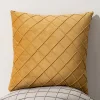 Plain Velvet Rhombus Home Living Creative Cushion Pillow Cover