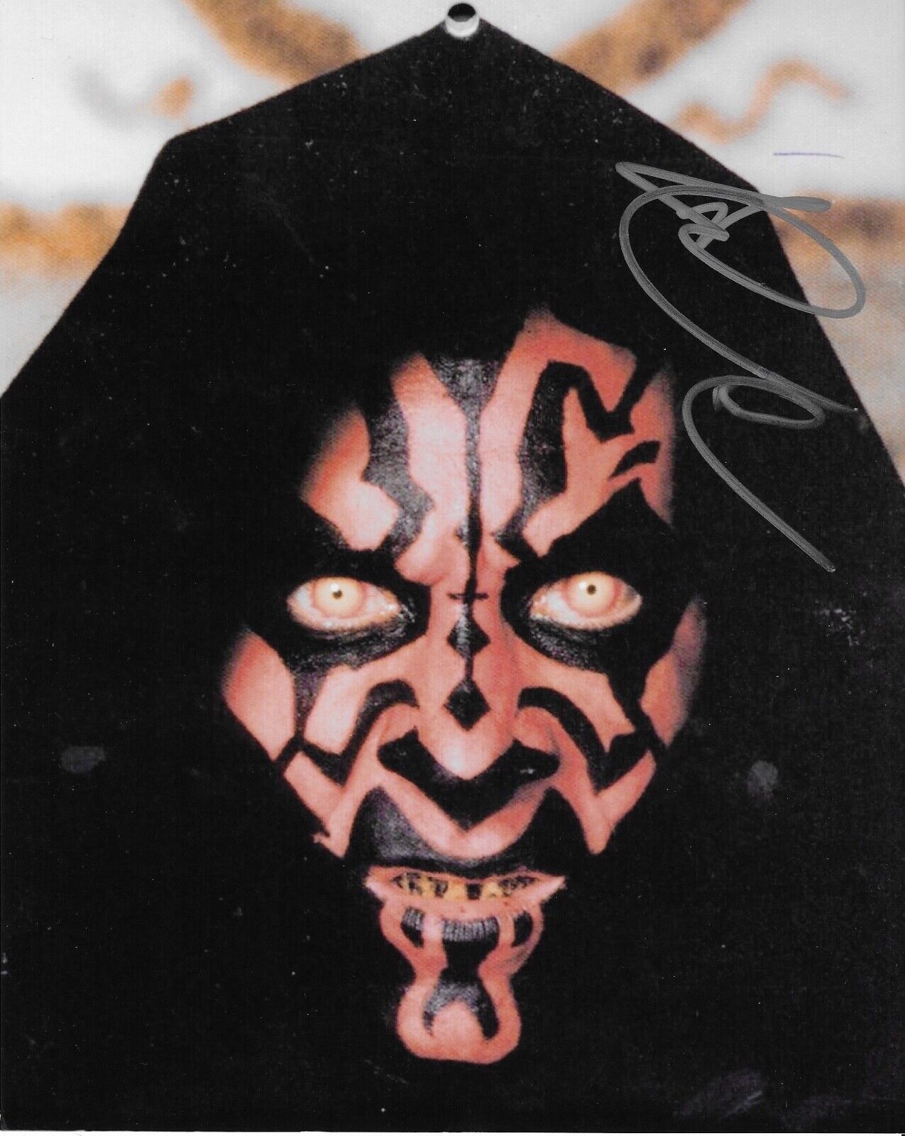 RAY PARK 'STAR WARS PHANTOM MENACE' DARTH MAUL SIGNED 8X10 PICTURE *COA 3