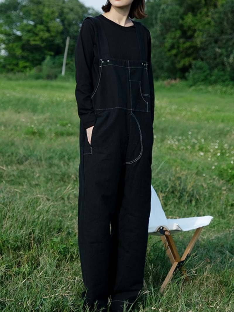 Not Afraid Cotton Overall Dungarees
