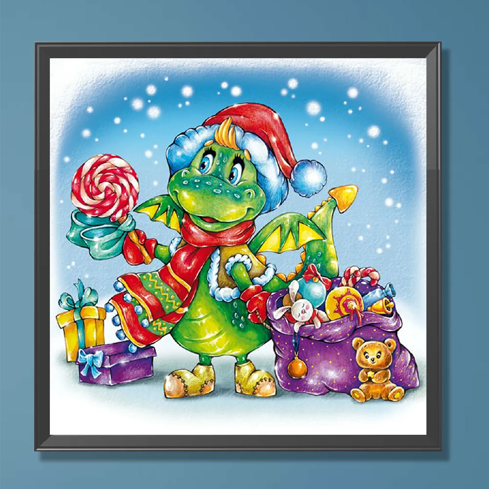 Full Round Diamond Painting 30*30cm - Christmas Snow Day