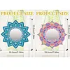 2pcs/set DIY Flowers Hanging Mirror Diamond Art Wall Door Decoration Kit