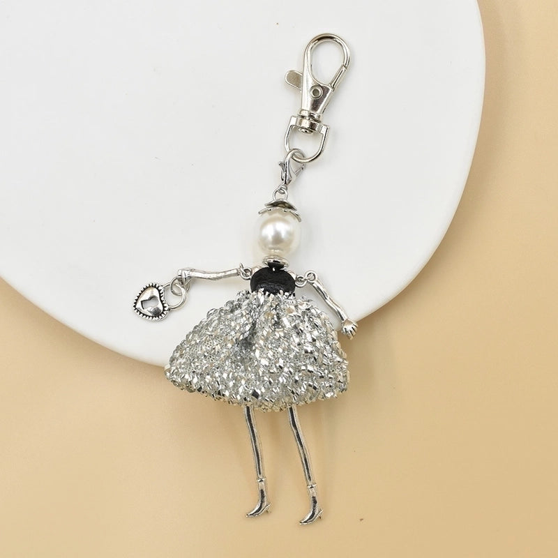 Casual Cartoon Alloy Bag Pendant Keychain