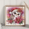 Diamond Painting-DIY Full Round Drill Christmas Owl