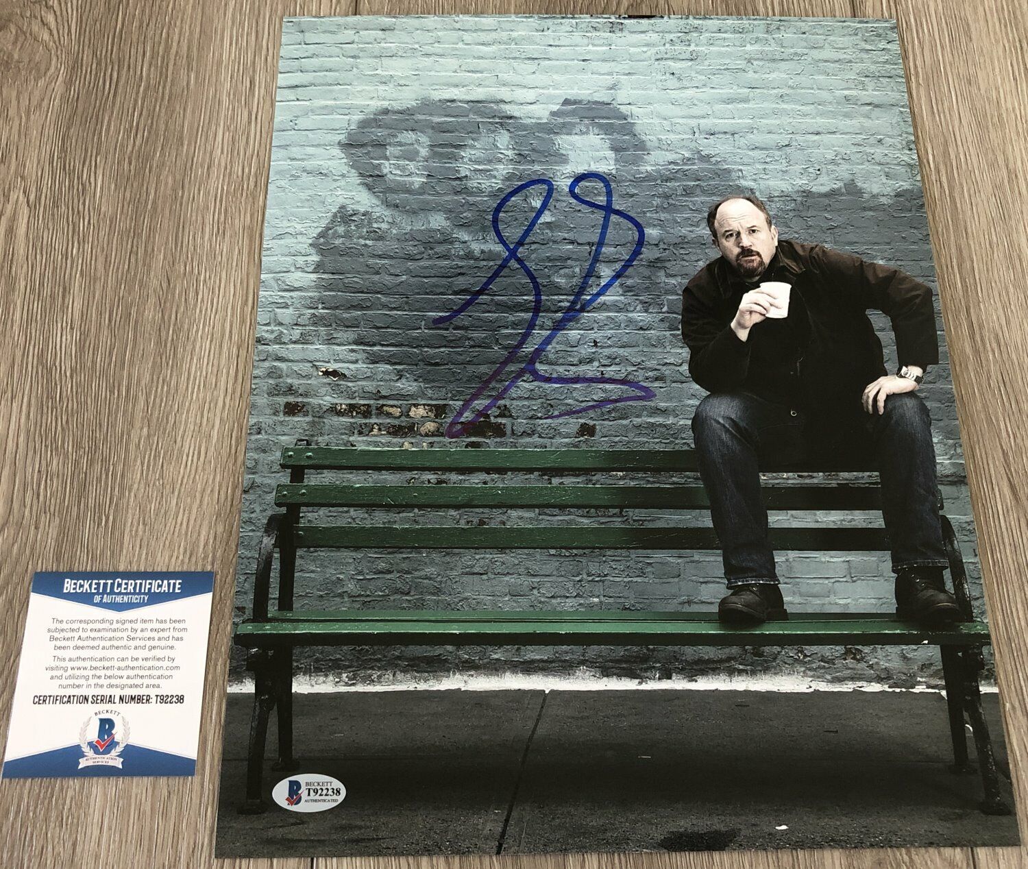 LOUIS C.K. CK SIGNED LUCKY LOUIE 11x14 Photo Poster painting w/EXACT VIDEO PROOF BECKETT BAS COA