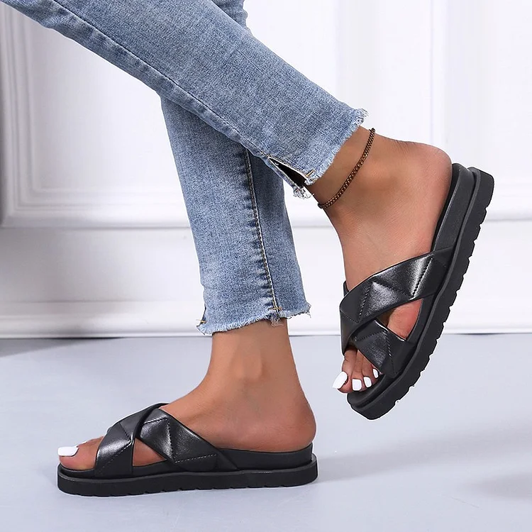 Platform Crossover Women's Sandals