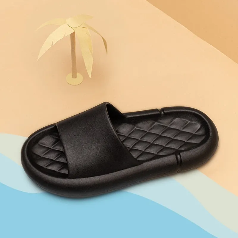 Platform Slippers Women Men Slides Indoor Women Shoes Bathroom EVA Shower Home Slipper Soft Pool Summer Beach Sandals