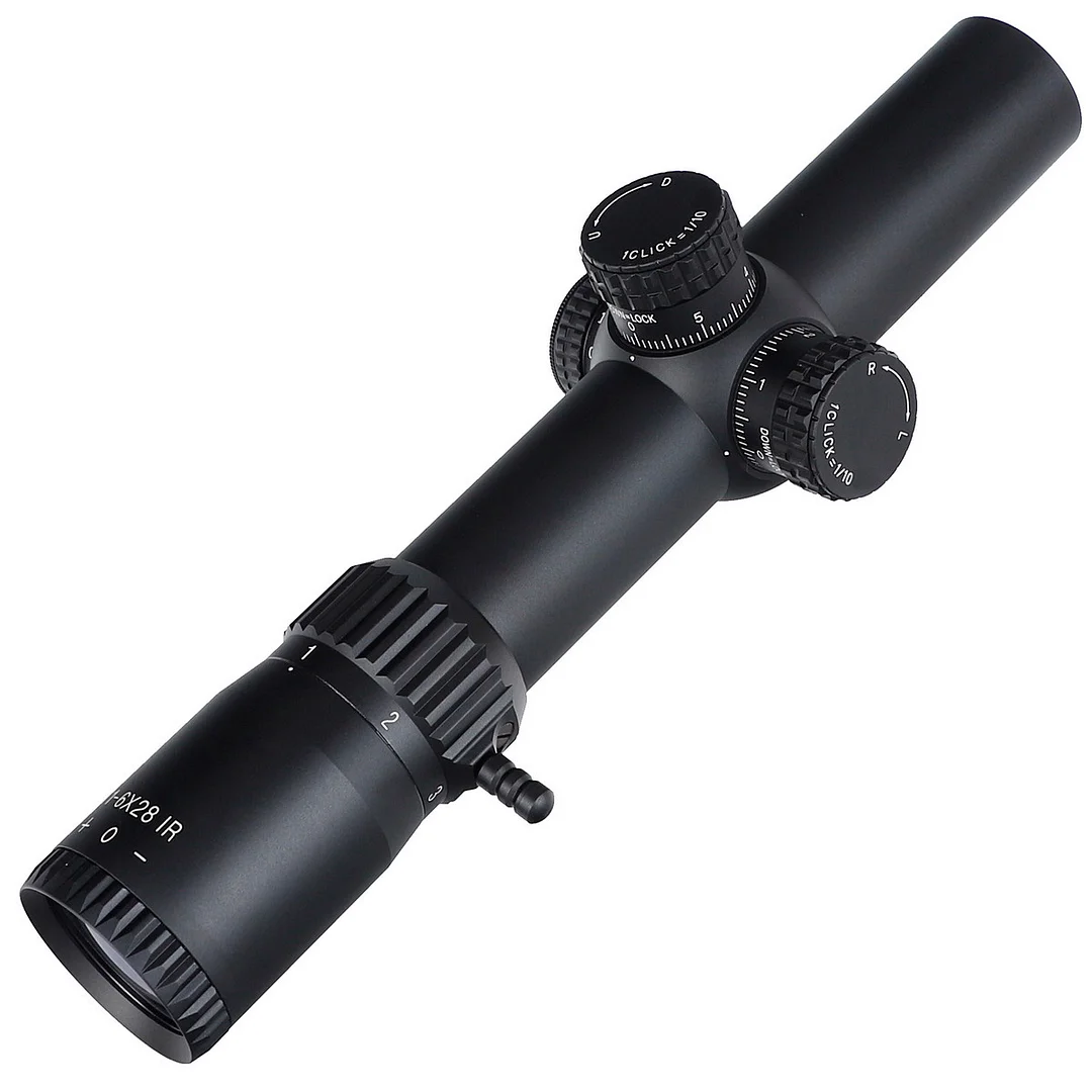 ohhunt® 1-6X28 SFP Scope,35mm Tube,Glass Etched Reticle,Red Illumination,Turrets Lock Reset