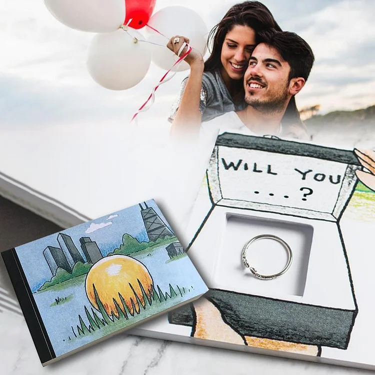 Creative Flip Book for Hiding Your Ring for Valentine's Day | 168DEAL