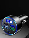 5 Ports Car Charger USB C Car Adapter 15.5W 4USB+Type-C for iPhone for Samsung