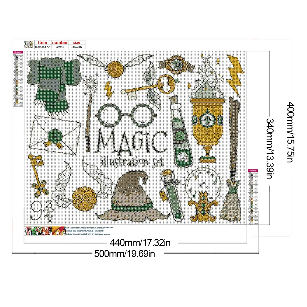 Diamond Painting - Full Round Drill - Harry Potter Gadget(Canvas|50*40cm)