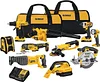 Kit combinado de ferramentas elétricas DEWALT 20V MAX, conjunto de ferramentas elétricas sem fio de 10 peças