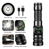 20W LED+COB High Power Flashlight Waterproof Zoomable Outdoor Bright Flashlight