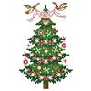 Christmas tree - 2 strands 14CT Stamped Cross Stitch  14*19cm(Brand)